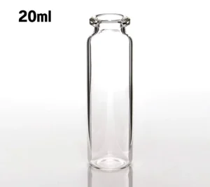 Crystal Clear Borosilicate Glass Tube Cold-pressed Oil Sealed Storage Jar Crimp Neck Design With Full Accessories