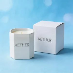 Custom 10oz 14oz 16oz Frosted White Square Glass Candle Jar Candle Holder for Private Label and Lid Set