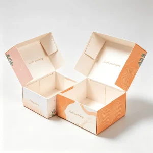 Custom 4 Corner Glued Art Paper Package Box for Cosmetic and Foods