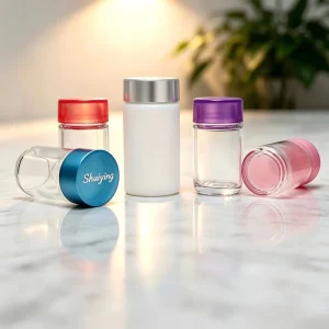 Custom 40ml Child Resistant Glass Jar with Childproof Cap for 5-Pack 43*75mm CR Glass Bottle Packaging