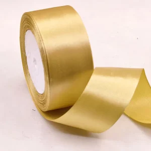 Custom 4cm Gift Packaging Ribbon Stain Polyester Solid Wide Satin Color Ribbons