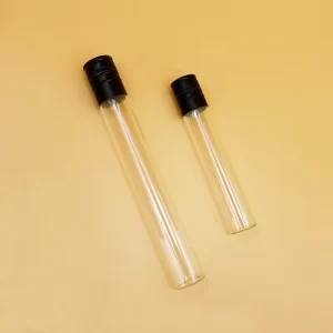 Custom 50ml 94ml Empty Glass Tubes Wine Bottle Vial Packaging Single Serve Wine Containers Test Tube Bottle with Screw Cap