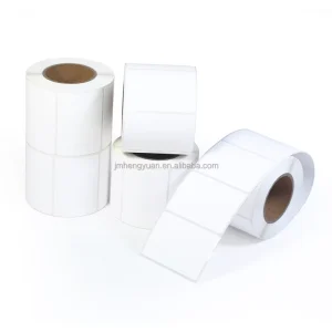 Custom 60mmx40mm Matt PP Synthetic Film Label White Self Adhesive Paper BOPP PP Synthetic Matt 60×40 Label