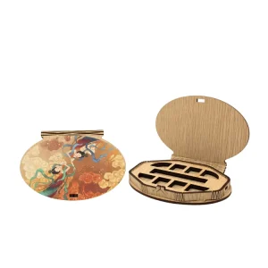 Custom 8 Color Eco Friendly Empty Makeup Wooden Cosmetic Packaging Bamboo Eyeshadow Palette Container Case