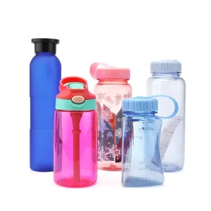 Custom BPA Free 500ml 750ml Clear Sports Plastic Water Bottles Eco Friendly Direct Drinking Drinkware for Outdoor Use with Lid