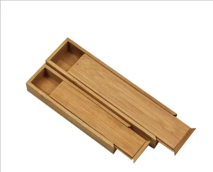 Custom Bamboo Wood Box with Slide Lid for Industrial Equipment Precision CNC & Wire EDM Machining Services