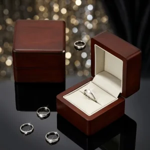 Custom Bamboo Wood Jewelry Box Earrings Bracelets Necklaces Packaging Box