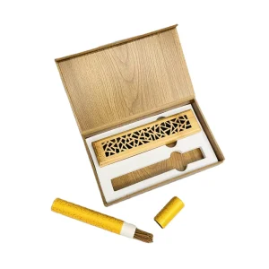 Custom Bamboo Wooden Sandalwood Eco-Friendly Anti-Odour Incense Storage Holder Incense Stick Gift Boxes