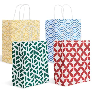 Custom Biodegradable Eco Friendly Recycled Kraft Paper Bags for Clothing Jewelry Small Item Packaging with Custom Size & Logo