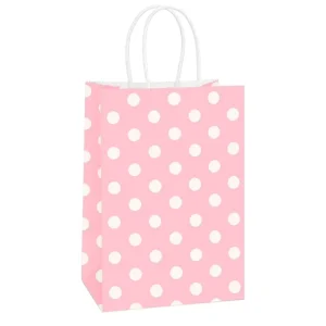 Custom Biodegradable Kraft Paper Bags for Festival and Holiday Gift Packaging Daily Use & Work