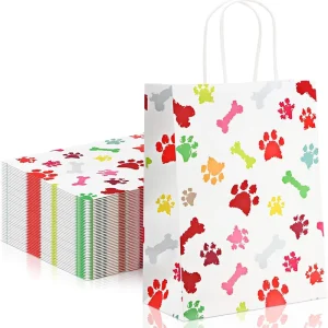 Custom Biodegradable Toy Packing Kraft Paper Bags for Play Item Gifts Festival Sales Children Goods Daily Packaging Use