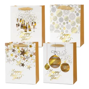 Custom Biodegradable White Card Paper Bags for Gift Packaging Sundry Storage & Daily Use