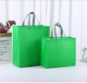 Custom Blank Laminated Eco-friendly Eco Reusable Bags 70gsm Spunbound Fabric Non woven Shopping Bag for Women