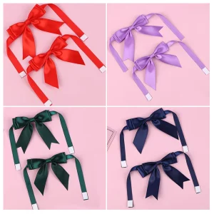 Custom Bow Ribbon Swallowtail Bow Holiday Gift Box Woven Retro Country Style Handmade Bow