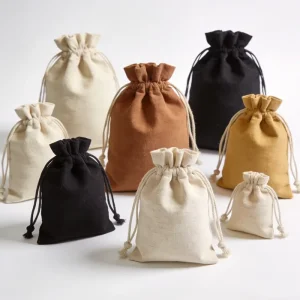 Custom Canvas Eco Friendly Reusable Dust Bag Drawstring Personalized Logo Protective Pouch Any Size Heavy Duty Storage Bag Shoes