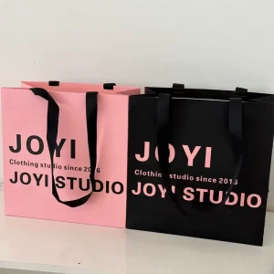 Custom Classic Durable Branded Luxury Paper Gift Bag with Lamination Handle Your Own Logo Print