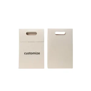 Custom Classic Matte White Paperboard Food Bag with Die-Cut Handle Screen Printed Reusable for Baby Food & Jelly