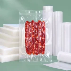 Custom Clear Transparent PE Laminated Biodegradable Gravure Printed Food Grade Vacuum Sealer Bags for Salad Baby Food Storage