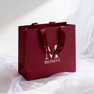 Custom Clothing Lingerie Packing Bag for Small Business Your Own Logo Print Paper Gift Bag Branded Luxury Shopping Bag With Logo