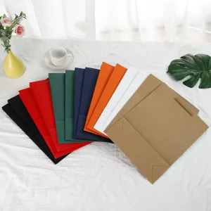 Custom Color Luxury Cardboard Paper Bags for Promotion Gift & Food Packaging with Custom Logo Recyclable & Biodegradable