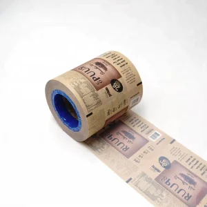 Custom Colorful Printed Snack Packaging Food Grade Plastic Film Roll