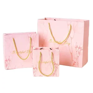 Custom Colorful Waterproof Eco Friendly Heavy Duty Paper Tote Bag Durable Fashionable Promotion Lamination