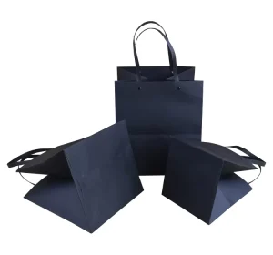 Custom Colour Art Paper Bag Reusable Hand Paper Bags for Shoes Gifts Garments Packaging