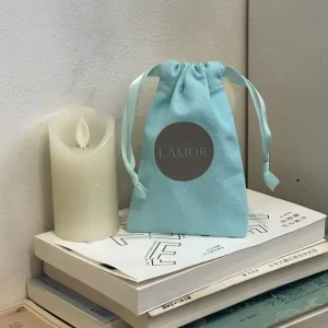 Custom Cotton Durable Pouches Drawstring Bags Small Dust Bag with Custom Logo