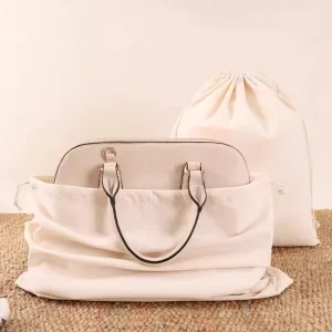 Custom Cotton Dust Cover Bag for Handbags Luxury Purse Jewelry Drawstring Dust Bags With Logo
