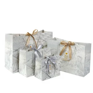 Custom Customizable Brand Ready Art Paper Logo Printing Paper Gift Bag for Boutique Wedding Packaging