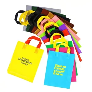 Custom Design Plastic Shopping Bags for Clothing Retailers for Promotions