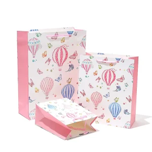 Custom Designed Festival Luxury Tote Paper Bag Size Paperboard with Handle for Packaging by Distributor