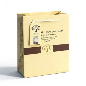 Custom Designed Luxury Clothing Tote Bag Recyclable Eco friendly Cardboard Kraft Paperboard Ribbon Handle