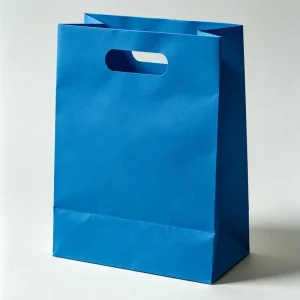 Custom Die Cut Tote Kraft Paper Bag Recyclable Brown Shopping Bag Cotton Ribbon for Food Takeout Grocery Gift Promotions