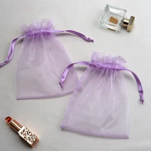 Custom Different Sizes Packaging Organza Pouch Custom Mesh Organza Pouches Candy Bags Organza Gift Bag