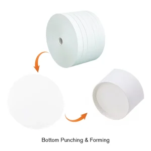 Custom Dimension Cup Bottom Paper Roll Heavy-Duty Paperboard for Paper Cup Production