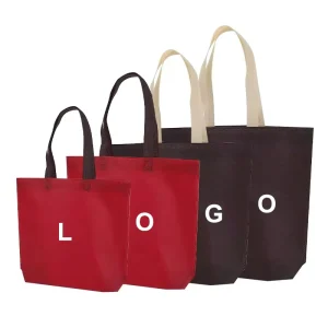 Custom Durable Eco-Friendly Non-Woven Shopping Bags with Thick Silk Screen Printing Recyclable for Supermarket Grocery Craft Use