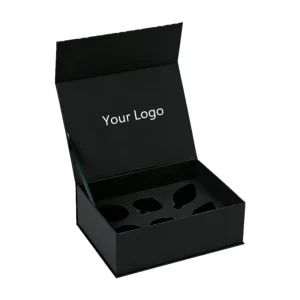 Custom Eco-Friendly Biodegradable Rigid Square Magnetic Boxes Sponge Lining Matt Lamination for High-End Wine Gifts Ribbon