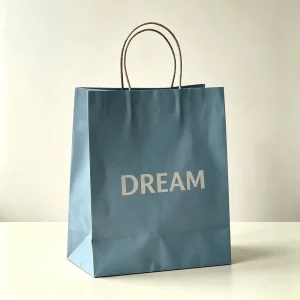 Custom Eco Friendly Biodegradable Shopping Bags Paper for Fast Food Packaging Restaurant Take Away Kraft Handle Paper Bag