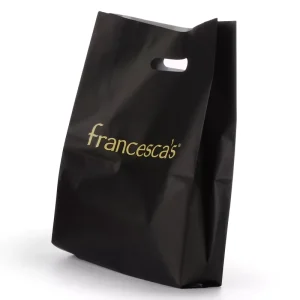 Custom Eco Friendly Die Cut Handle Carry Shopping Packaging Bags for Boutique Retail Shopping Plastic Packing Bags