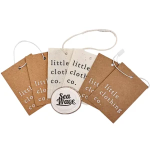 Custom Eco-Friendly Foldable Matte Glossy Cards with Single Side Coating and String Labels