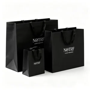 Custom Eco Friendly Luxury Shopping Gift Kraft Paper Bags with Your Own Logo