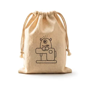 Custom Eco Friendly Organic Pouch Drawstring Gift Packaging Bag for Cosmetics Jewelry Candle Muslin Cotton Dust Bag with Logo