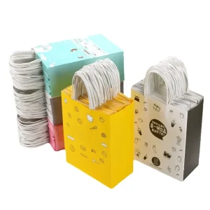 Custom Eco Friendly Recycled Kraft Paper Bags Premium Thickened Durable Biodegradable for Gift Wrapping Holiday Presents