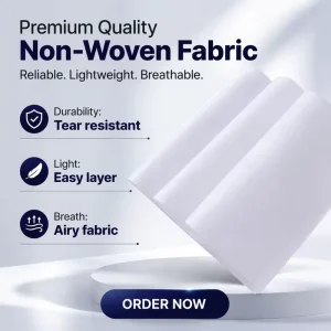 Custom Eco Friendly White PP Needled Punch Non woven Waterproof Nonwoven Fabric Breathable High Strength for Sofa Mattress