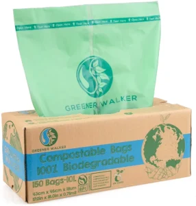 Custom Eco-friendly 100% Biodegradable Plastic Free Garbage Bags Compostable Trash Bag