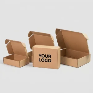 Custom Eco-friendly Kraft Corrugated Mailer Box Durable Recyclable Cardboard Shipping Box for Gift E-commerce Packaging