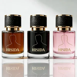Custom Empty Clear Perfume Bottle Round 50ml 30ml 100ml Glass Luxury Perfume Bottle With Box Packaging