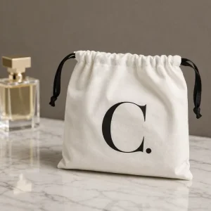 Custom Extra Large Cotton Canvas Cosmetic Handled Bag Letter Pattern for Skin Care Products, Purses, Shoes, Handbags