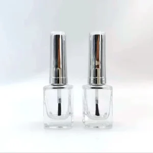 Custom Flat Roll On Nail Polish Oil Glass Bottle Cap Brush Silk Screen Printing OEM ODM Custom Color 16ml Capacity